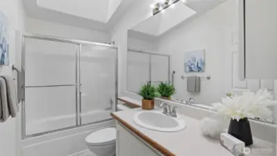 Full hallway bathroom.