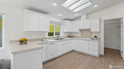 Luxury VP flooring and three skylights!