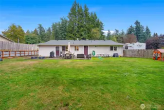 Massive backyard!