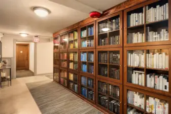 Community library space.