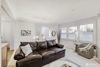 Front of home faces North and features territorial views from Living and Upper floor