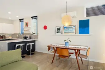 Open concept dining area, living room and Kitchen (2nd story)