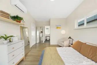 Primary with walk-in closet, en suite and deck (3rd story)