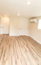 There is a Heat pump on each level of the home for comfort and efficiency