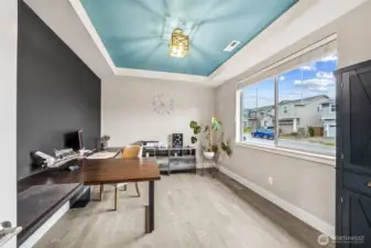 Office/ den to the right of the entry.