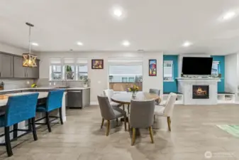 Space between kitchen & great room