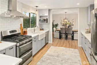 The kitchen is updated and refreshed, ready for you to call it home!