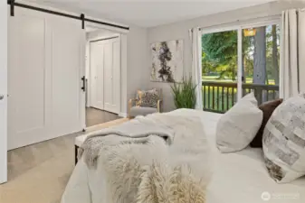 Custom made barn door.