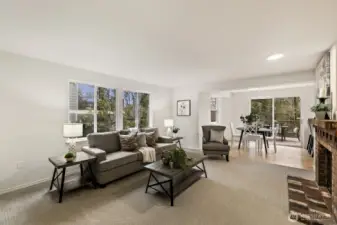 What a relaxing space for quiet evenings at home, or busy holiday gatherings.