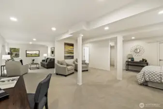 Add walls if desired or keep the space open and free flowing.