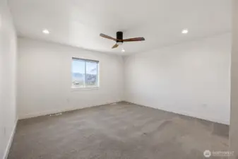 Primary bedroom with big view