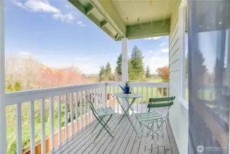 A private lanai off the primary bedroom