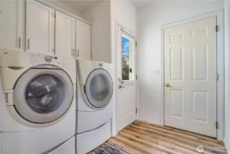 Backdoor Mudroom and attached garage entry