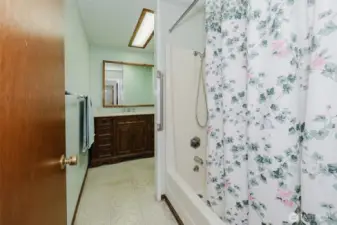 Additional second full bathroom.