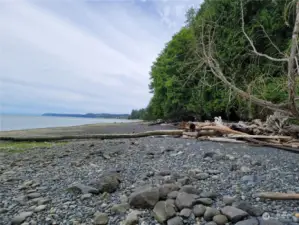 Photo looking south from beach frontage.