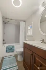 Remodeled full hall bathroom