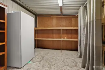 workshop/shed in the carport.