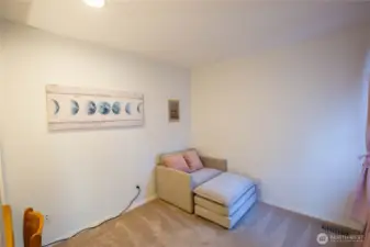Bedroom #4 is currently being used as an office/den.