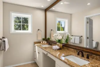 Primary Bathroom w/dual sinks