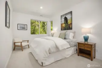 Bedroom 2 with garden views
