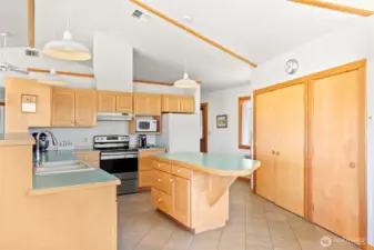 Well-designed kitchen with custom cabinetry and generous storage.