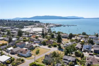 Views of the bay, the San Juan islands and even the Canadian Rockies will great you from this one of a kind property.