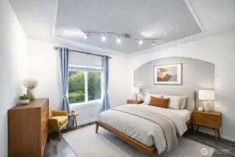 Guest bedroom #1, Virtually staged image for illustrative purposes only