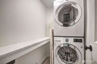 Front loaded W/D will stay