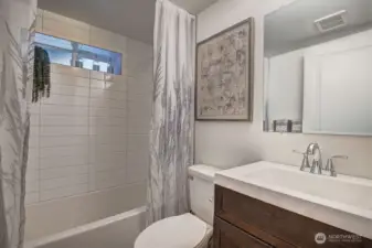 Downstairs full bath