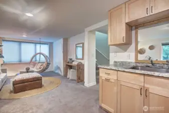 Lower level family room