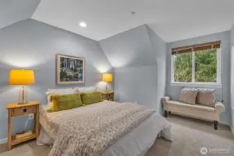 This is the flex room (there is a closet just outside of it).  It's a great size; lots of light and space here.