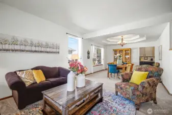 Formal living and dining room