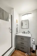 Downstairs 3/4 bathroom