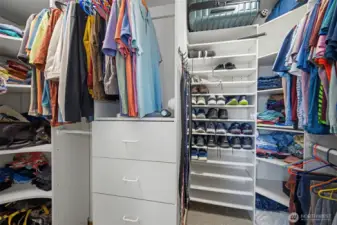 Custom walk in closet