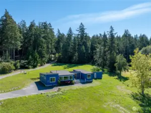 Aerial of property looking SW