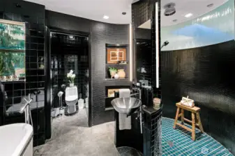 Spa inspired 5-piece bath, with rainfall shower