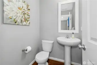downstairs powder room