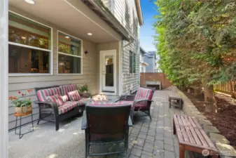 Patio for easy & low maintenance