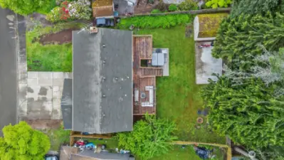 take advantage of the large shed for extra storage.
