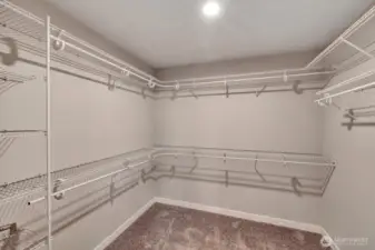 Walk in Closet in Primary Bedroom