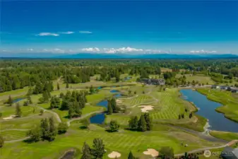 Loomis Trail Golf and Country club abuts this private gated community.
