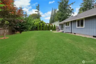 Enjoy many events in this large backyard