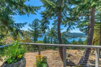 Marine views due west of East Sound, Turtleback Mt and Madrona Point