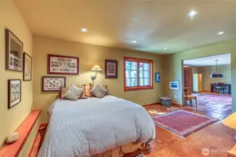 Lower floor has a flex bedroom area open to the rec area. Out of the picture is a washer/dryer and 3/4  bath