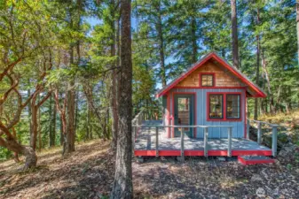 Yoga Studio or play house is a nice distance via trail from the main house