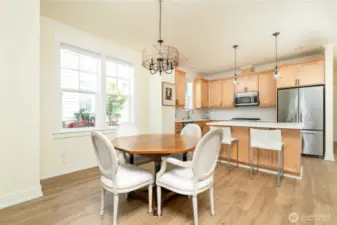 Dining and kitchen