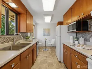 New fridge & micro/convection oven.
