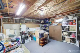 313 unfinished sq ft room downstairs could have many uses, storage, workshop etc.
