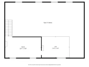 Upper level floorplan
