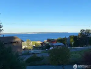 Fantastic Views from everywhere on the property!  The westside views of Puget Sound and the shipping lanes are expansive,  The Olympic Mountains and gorgeous sunset views, too!